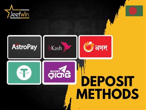 Deposit and Withdrawal Payment Methods at Jeetwin .